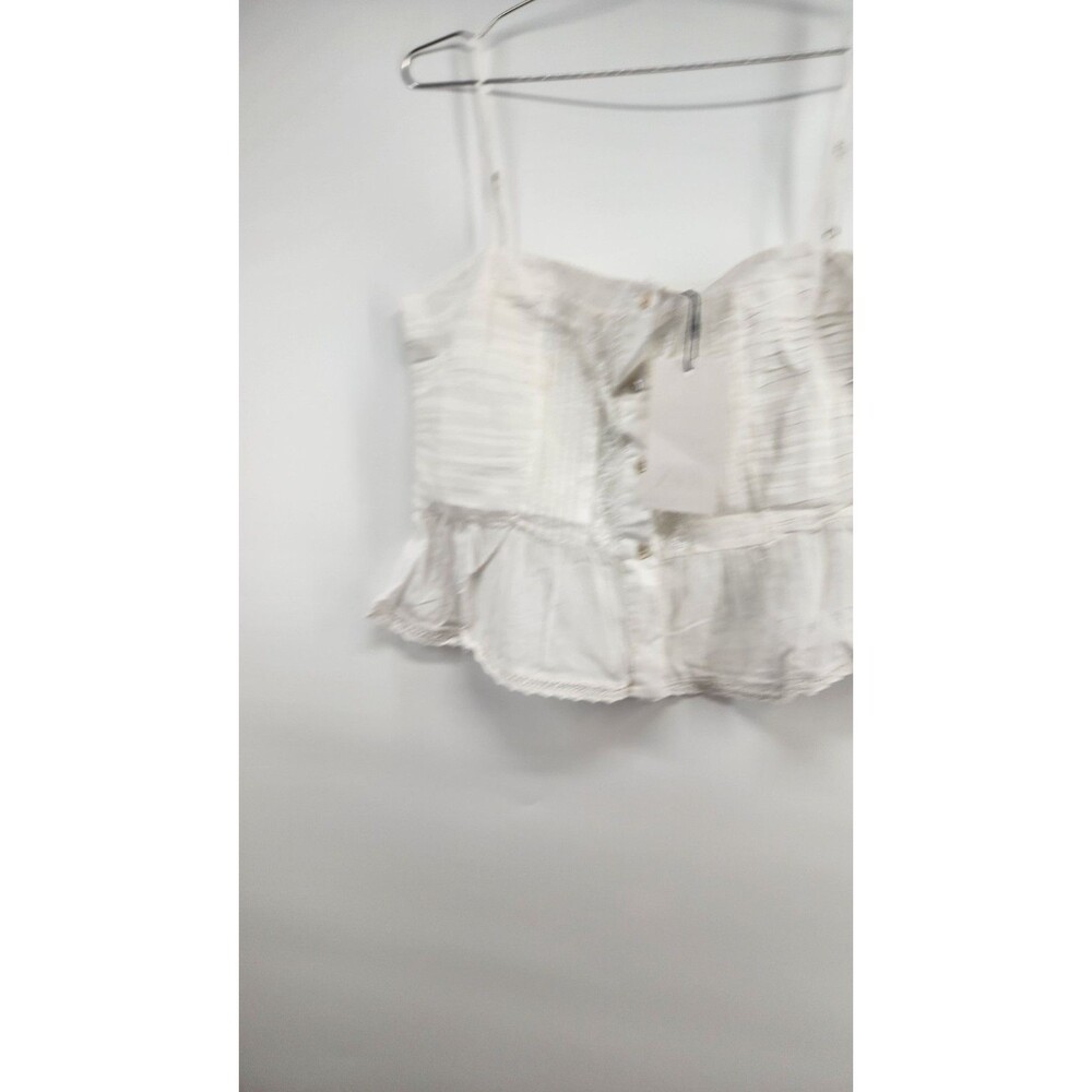 Zara Women's Medium White Camisole Top Tank NWT